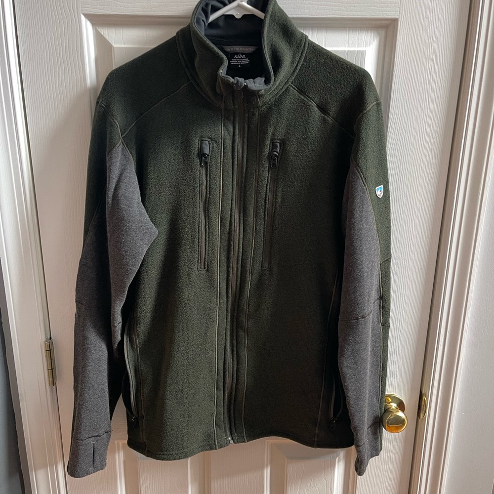 Green Kuhl interceptor full zip fleece jacket